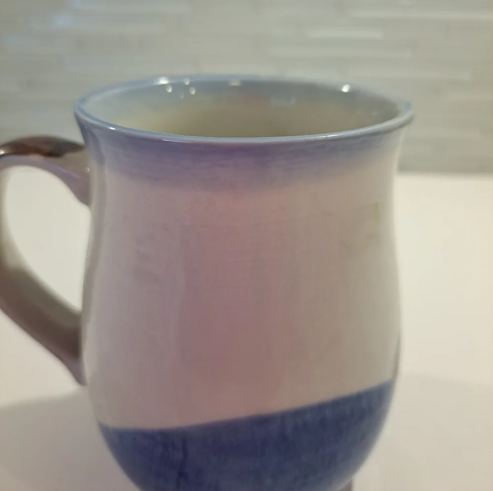 Vintage Otagiri Stoneware Mug. This beautiful seaside design mug portrays a sere - Picture 3 of 6